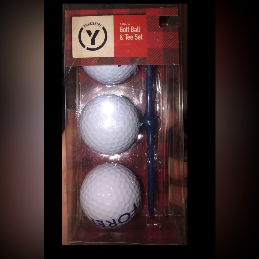 Yorkshire Golf Ball & Tee Set NIB